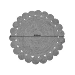 Χαλί Voni φυσικό γιούτα Φ100x1εκ - Image 3