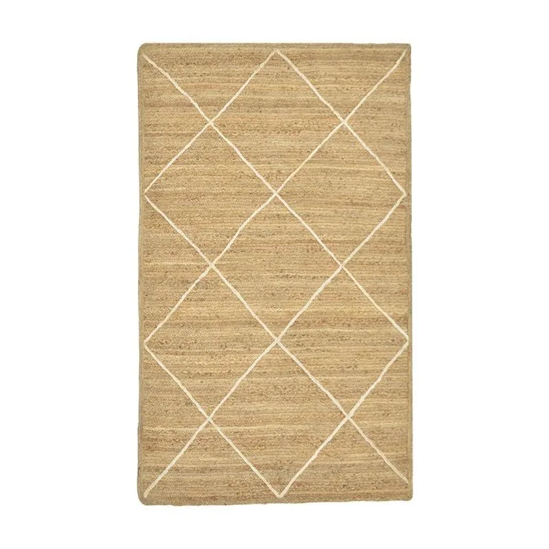 302-000008 Χαλί Strike μπεζ-εκρού γιούτα 120x180x1εκ - Image 1