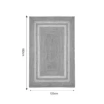 Χαλί Mazir μπεζ-εκρού γιούτα 120x180x1εκ - Image 4