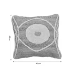 Μαξιλάρι Foliens φυσικό-εκρού 100% γιούτα 45x45x2.5εκ - Image 5