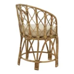 Πολυθρόνα Rostan φυσικό rattan με μαξιλάρι 51x50x80εκ - Image 4
