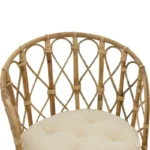 Πολυθρόνα Rostan φυσικό rattan με μαξιλάρι 51x50x80εκ - Image 7