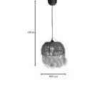 Φωτιστικό οροφής Bowler ψάθινο φυσικό Φ31x69εκ - Image 5