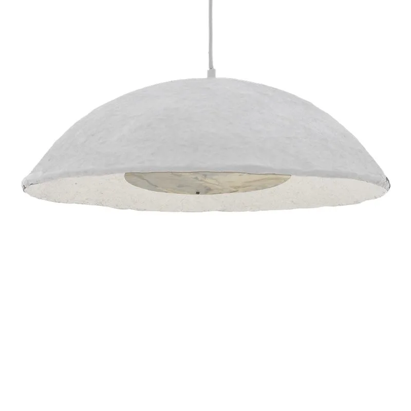 317-000009 Φωτιστικό οροφής Markiz λευκό press papier-μέταλλο Φ57x118εκ - Image 1