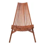 Πολυθρόνα Phoenox πτυσσόμενη φυσικό teak ξύλο 65x90x87εκ - Image 7