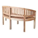 Καναπές τριθέσιος Coren φυσικό teak ξύλο 150x61x87εκ - Image 4