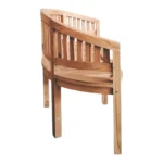 Καναπές τριθέσιος Coren φυσικό teak ξύλο 150x61x87εκ - Image 5
