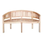 Καναπές τριθέσιος Coren φυσικό teak ξύλο 150x61x87εκ - Image 6