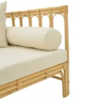 Καναπές Alessa φυσικό rattan-λευκό ύφασμα με μαξιλάρια 200x100x76εκ - Image 8