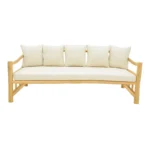 Καναπές Roziana φυσικό teak ξύλο 210x100x80εκ - Image 3