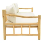 Καναπές Roziana φυσικό teak ξύλο 210x100x80εκ - Image 4