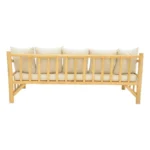 Καναπές Roziana φυσικό teak ξύλο 210x100x80εκ - Image 5