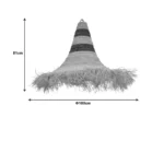 Φωτιστικό οροφής Herbon  ψάθα σε φυσική απόχρωση 100x100x81εκ - Image 3