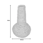 Βάζο Sannery sisal σε φυσική απόχρωση Φ18x30εκ - Image 3