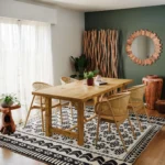 Τραπέζι Luxous teak ξύλο σε φυσική απόχρωση 220x100x78εκ - Image 3