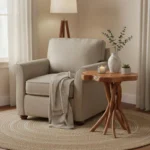 Βοηθητικό τραπέζι Ceniole teak ξύλο σε φυσική απόχρωση 44x42x40εκ - Image 2