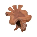 Βοηθητικό τραπέζι Mushile pakoworld teak ξύλο σε φυσική απόχρωση 30x35x45εκ - Image 4