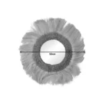 Καθρέπτης Fraklone abaca σε φυσικό χρώμα Φ50x4εκ - Image 3