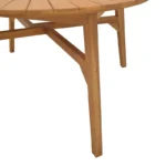 Τραπέζι Colen teak ξύλο σε φυσική απόχρωση Φ150x75εκ - Image 5