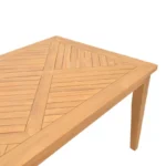 Τραπέζι Mady teak ξύλο σε φυσική απόχρωση 200x100x75εκ - Image 5