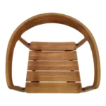 Πολυθρόνα Noody teak ξύλο σε φυσική απόχρωση 58x54x75εκ - Image 7