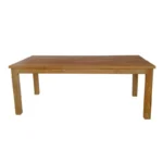 Τραπέζι Wooly teak ξύλο σε φυσική απόχρωση 220x90x75εκ - Image 4