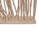 Διακοσμητικό δαπέδου Barbin teak-suar ξύλο σε φυσική απόχρωση 120x25x200εκ - Image 4