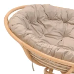 Πολυθρόνα Servey rattan σε φυσική απόχρωση-μπεζ μαξιλάρι Φ115x58εκ - Image 7