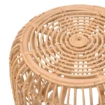 Σκαμπό Rajesty rattan σε φυσική απόχρωση Φ60x46εκ - Image 4