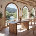 Τραπέζι Casi μασίφ ξύλο ακακίας σε φυσική απόχρωση 200x100x76εκ - Image 2