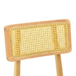 Καρέκλα Renna ξύλο οξιάς σε φυσική απόχρωση με μαύρο pu μαξιλάρι 48x52x79εκ - Image 8