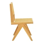Καρέκλα Winslow rubberwood-rattan σε φυσική απόχρωση 46x58x80εκ - Image 5