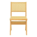 Καρέκλα Winslow rubberwood-rattan σε φυσική απόχρωση 46x58x80εκ - Image 6
