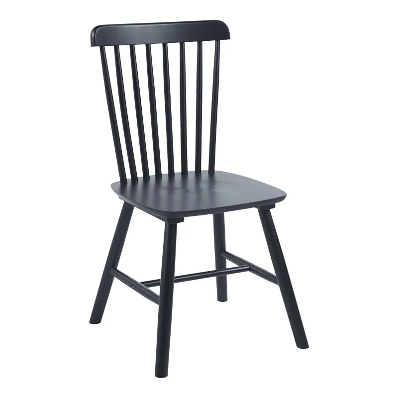 382-000017 Καρέκλα Bristol rubberwood σε μαύρη απόχρωση 45x51x86εκ - Image 1