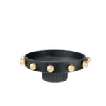 ΜΕΤΑΛΛΙΚΗ ΠΙΑΤΕΛΛΑ ΜΕ ΜΠΙΛΙΕΣ ΧΡΥΣΕΣ ΜΑΥΡΟ ΑΝΤΙΚΕ ΜΕ ΧΡΥΣΟ 28Χ28Χ11,5ΕΚ