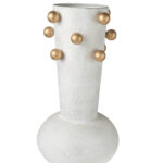 ΜΕΤΑΛΛΙΚΟ ΒΑΖΟ ΜΕ ΜΠΙΛΙΕΣ ΧΡΥΣΕΣ ΜΠΕΖ ΑΝΤΙΚΕ ΜΕ ΧΡΥΣΟ 20Χ20Χ39,5ΕΚ