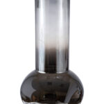 ΧΕΙΡΟΠΟΙΗΤΟ ΒΑΖΟ ΑΠΌ ΓΥΑΛΙ ΓΚΡΙ ΜΕ ΑΣΗΜΙ 22Χ22Χ40ΕΚ