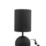 ΜΕΤΑΛΛΙΚΗ ΛΑΜΠΑ ΜΑΥΡΗ ΕΠΙΤΡΑΠΕΖΙΑ 19Χ19Χ45ΕΚ