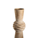 ΚΕΡΑΜΙΚΟ ΒΑΖΟ ΜΠΕΖ ΧΡΥΣΟ 13Χ13Χ35,5ΕΚ