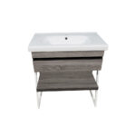 ΕΠΙΠΛΟ ΜΠΑΝΙΟΥ 5194-OLTRE 80 cm ΣΕ ΑΝΟΙΧΤΗ ΑΠΟΧΡΩΣΗ ΞΥΛΟΥ ΜΕ ΡΑΦΙ - Image 2