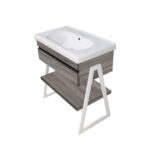 ΕΠΙΠΛΟ ΜΠΑΝΙΟΥ 5194-OLTRE 80 cm ΣΕ ΑΝΟΙΧΤΗ ΑΠΟΧΡΩΣΗ ΞΥΛΟΥ ΜΕ ΡΑΦΙ - Image 3