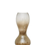 ΧΕΙΡΟΠΟΙΗΤΟ ΒΑΖΟ ΑΠΟ ΦΥΣΙΤΟ ΓΥΑΛΙ ΓΥΑΛΙΣΤΕΡΟ ΚΑΦΕ 15,5Χ15,5Χ19,5ΕΚ