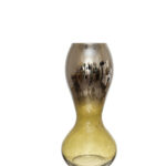 ΧΕΙΡΟΠΟΙΗΤΟ ΒΑΖΟ ΑΠΟ ΦΥΣΙΤΟ ΓΥΑΛΙ ΑΣΗΜΙ ΠΡΑΣΙΝΟ 15,5Χ15,5Χ19,5ΕΚ