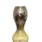 ΧΕΙΡΟΠΟΙΗΤΟ ΒΑΖΟ ΑΠΌ ΦΥΣΙΤΟ ΓΥΑΛΙ ΑΣΗΜΙ ΠΡΑΣΙΝΟ 19Χ19Χ25,5ΕΚ