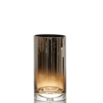 ΧΕΙΡΟΠΟΙΗΤΟ ΒΑΖΟ ΦΥΣΙΤΟ ΑΠΌ ΓΥΑΛΙ ΚΥΛΙΝΔΡΟΣ ΜΕ ΜΠΙΛΙΑ ΑΣΗΜΙ ΚΑΦΕ 12Χ12Χ25ΕΚ