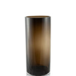 ΧΕΙΡΟΠΟΙΗΤΟ ΒΑΖΟ ΦΥΣΙΤΟ ΑΠΌ ΓΥΑΛΙ ΚΥΛΙΝΔΡΟΣ ΜΕ ΜΠΙΛΙΑ ΚΑΦΕ 12Χ12Χ30ΕΚ