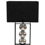 ΛΑΜΠΑ ΜΕΤΑΛΛΙΚΗ ΜΑΥΡΗ ΑΗΜΙ ΜΕ ΓΥΑΛΙΣΤΕΡΟΥΣ ΚΥΚΛΟΥΣ 20Χ34Χ22ΕΚ ΚΑΙ ΣΥΝΟΛΙΚΟ ΜΕΓΕΘΟΣ 55ΕΚ