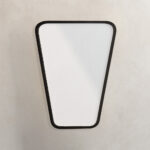 Minimal  Καθρέφτης Verlo 60 cm Γεωμετρικός με Μαύρη Κορνίζα