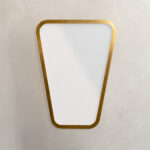 Minimal  Καθρέφτης Verlo 60 cm Γεωμετρικός με Χρυσή Κορνίζα