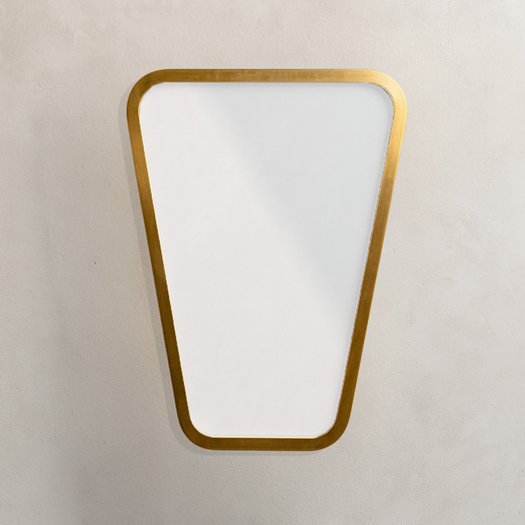 60x45 Verlo gold Minimal Καθρέφτης Verlo 60 cm Γεωμετρικός με Χρυσή Κορνίζα - Image 1